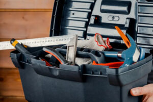Plastic toolbox scene image