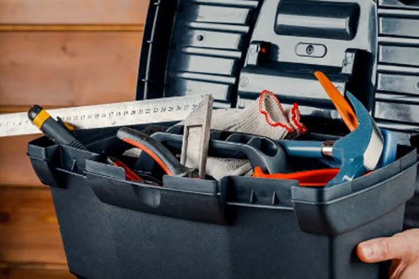 Plastic toolbox scene image