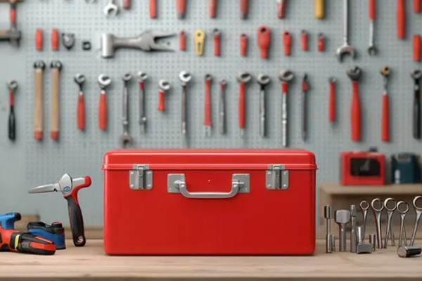Red Metal Toolbox