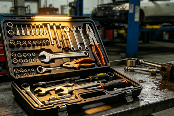 Various tool sections within the toolbox