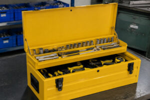 Yellow Toolbox Product Display