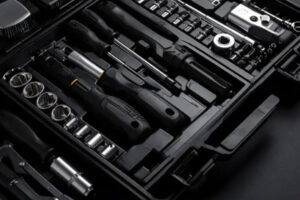 toolboxes dark-colored