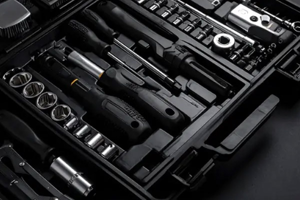 toolboxes dark-colored