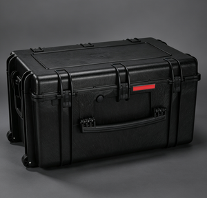Medium Trolley Storage Case with Handle & Rolling Wheels